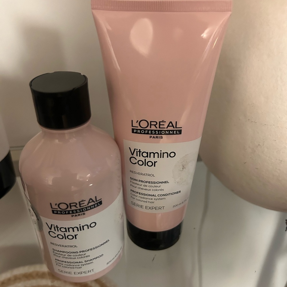 L’Oreal Professionnel Vitamino Color Shampoo 10.1oz + Conditioner 6.7oz Set NEW
